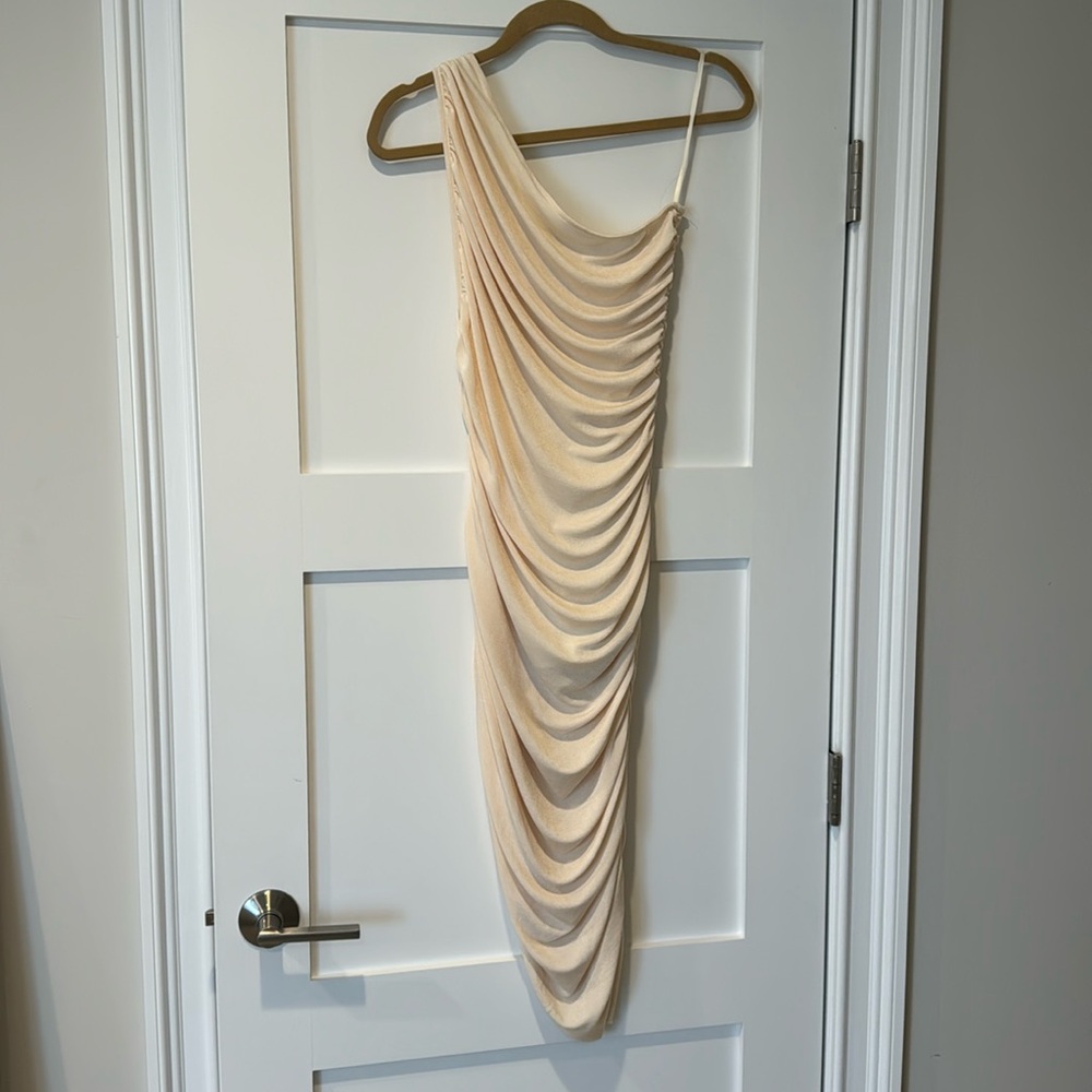 Mable Ivory One Shoulder Dress